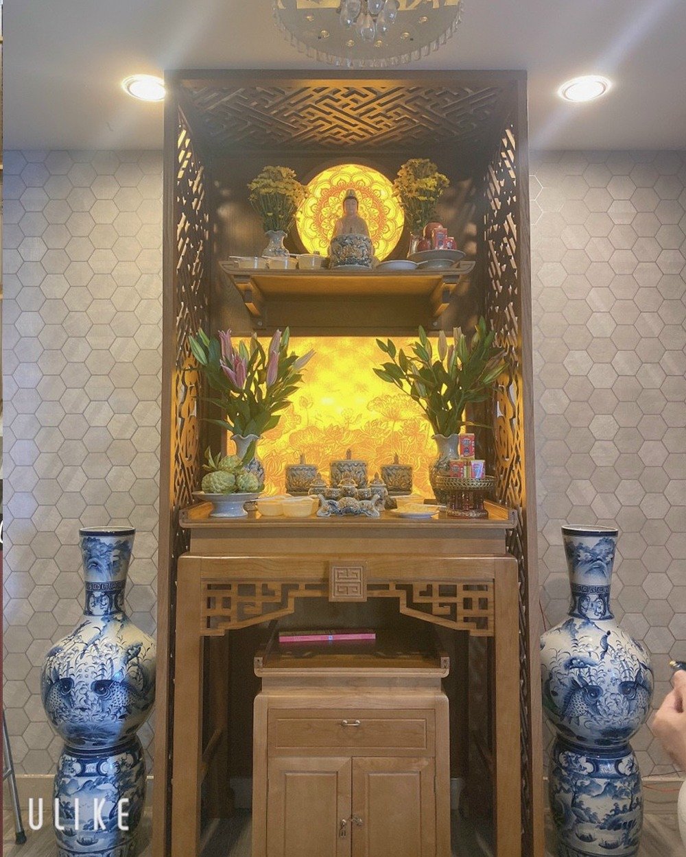 Bàn thờ đứng đẹp Đồng kỵ