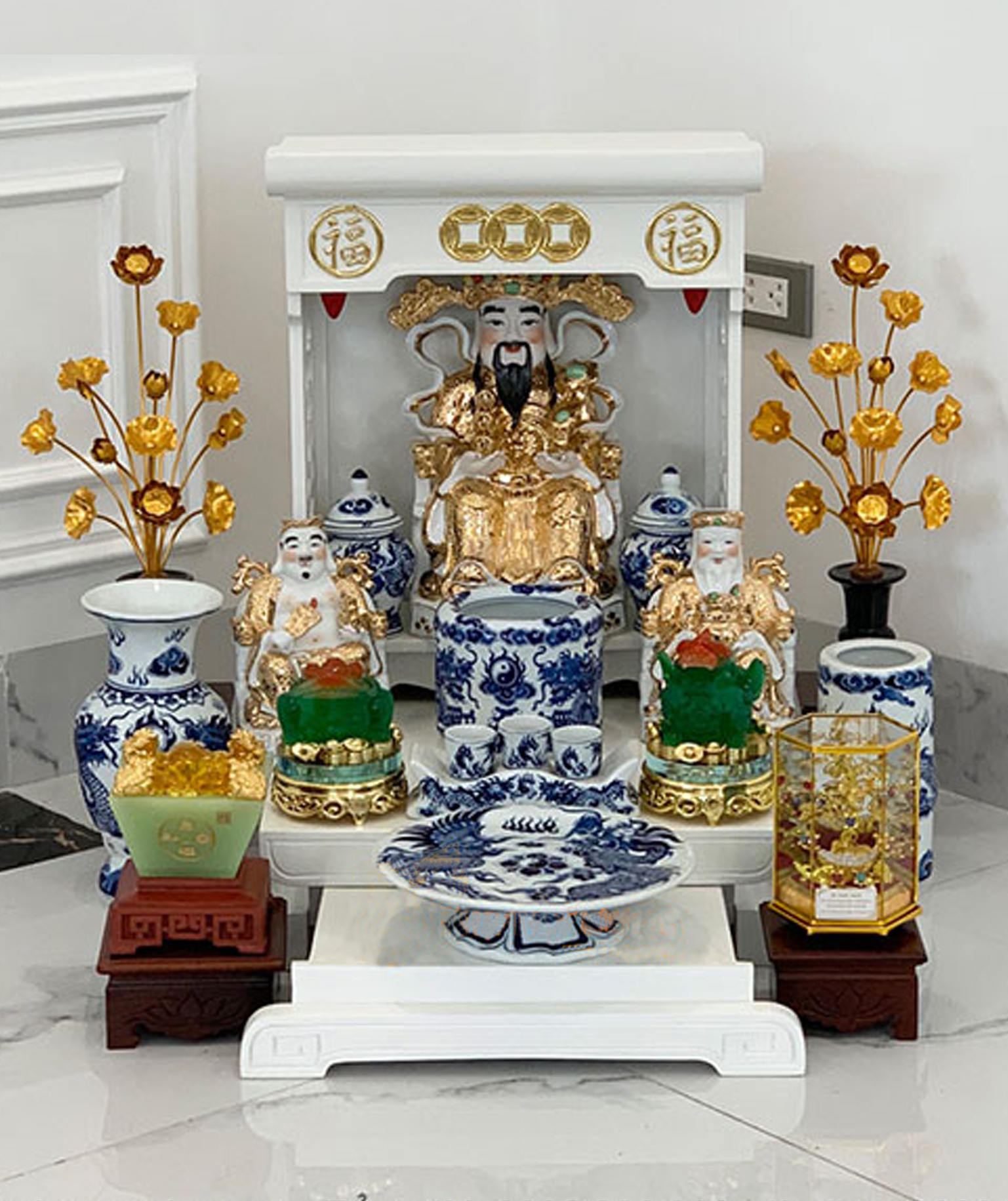 Bàn thờ thần tài ông địa đẹp Đồng Kỵ