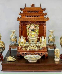 Bàn thờ thần tài đẹp Đồng Kỵ