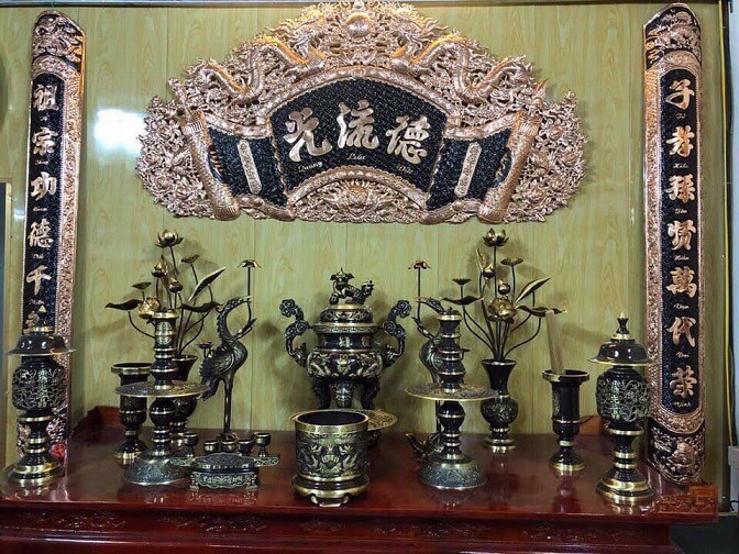 Đồ thờ đồng Đại Bái đẹp
